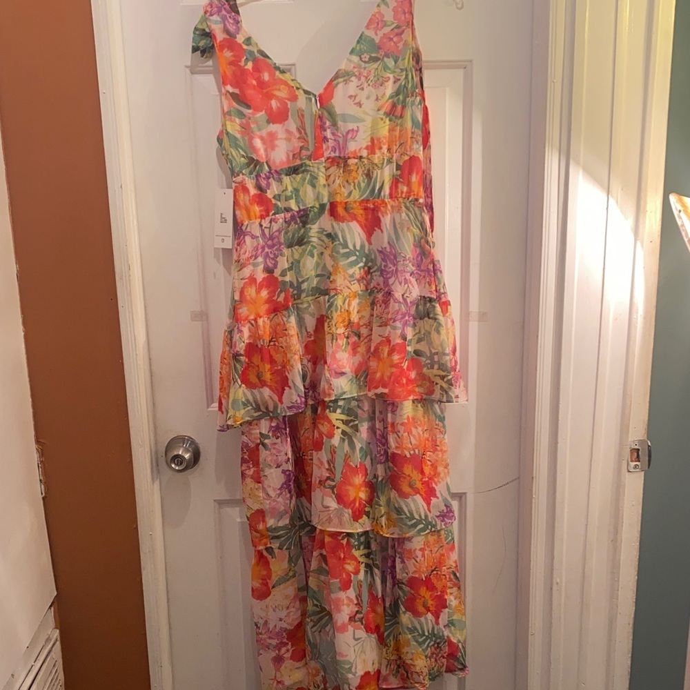 Julia Jordan Multicolor Floral Midi Skirt - Picture 7 of 15